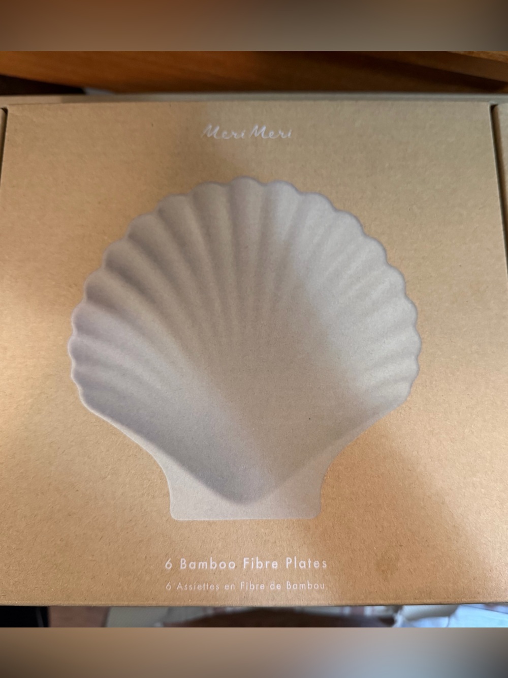 Meri Meri x Jilly Box Bamboo Shell Plate Set - Picture 3 of 4